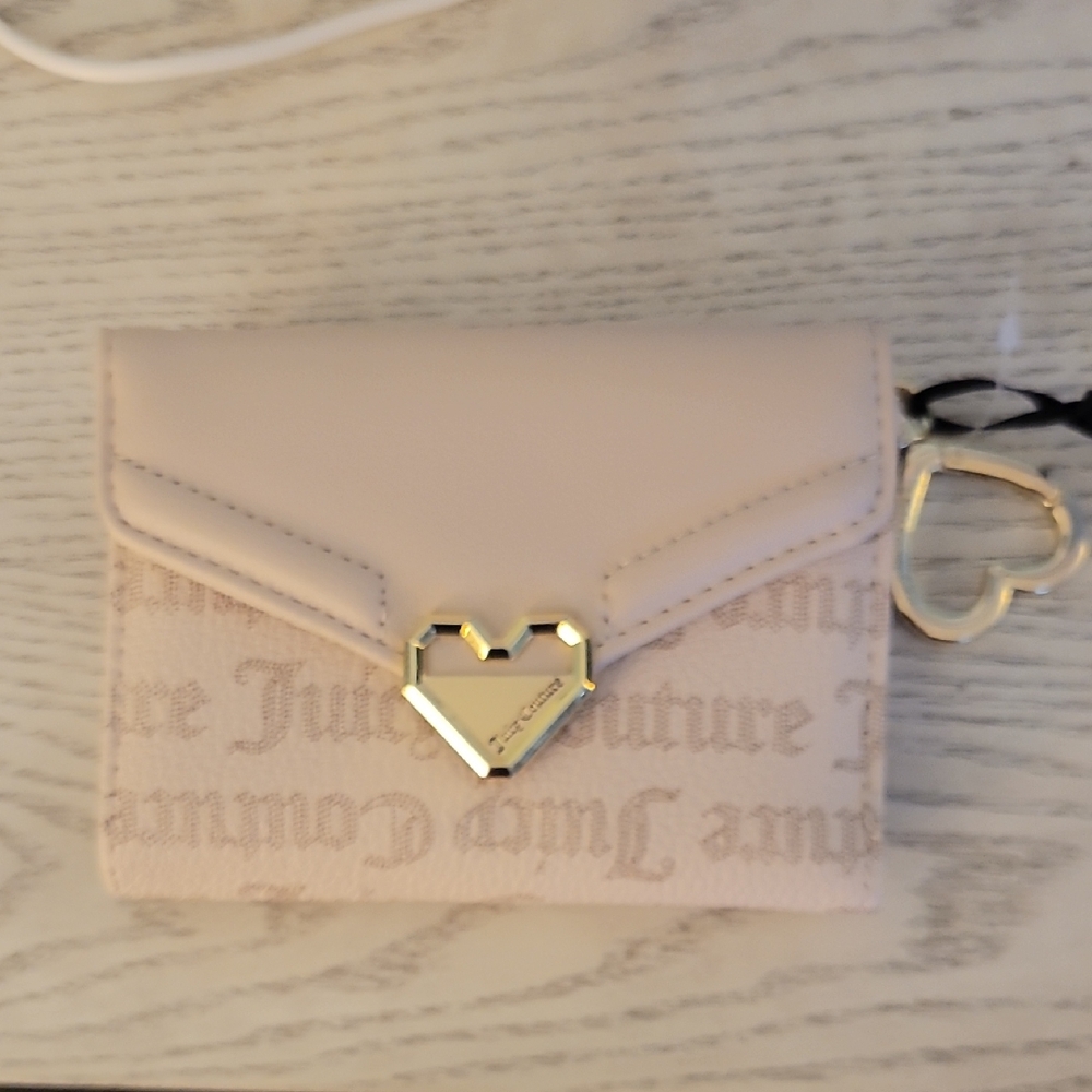 Juicy Couture Blush Wallet with Gold Heart
